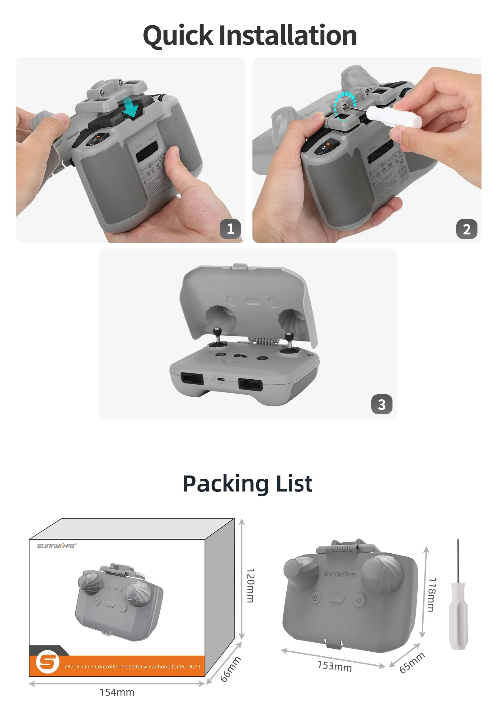 2 in 1 Controller Protector Su - Drone Dji Rc Pro ulasan dan harga