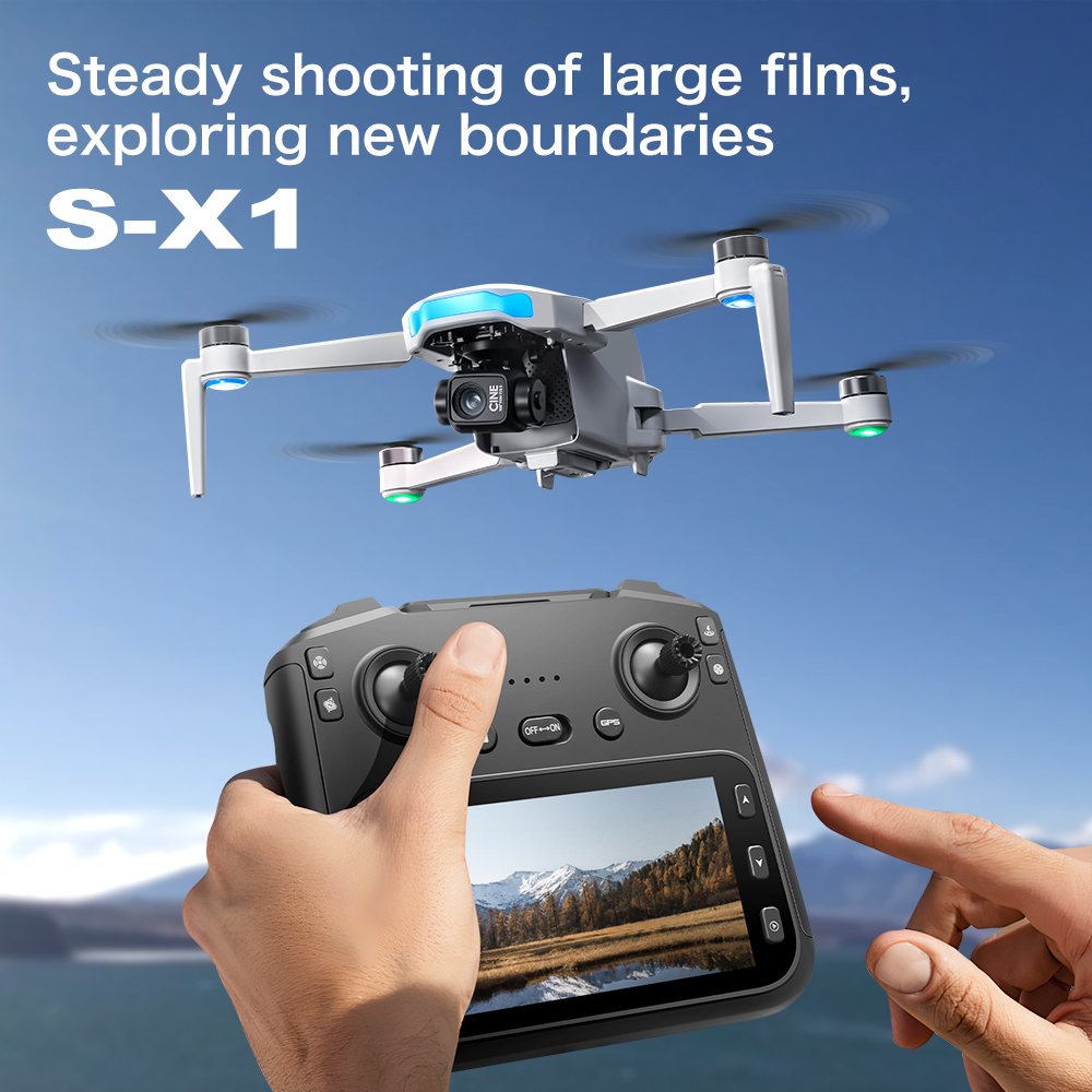 Original S-X1 GPS Foldable RC  - Drone Ae Rc ulasan dan harga