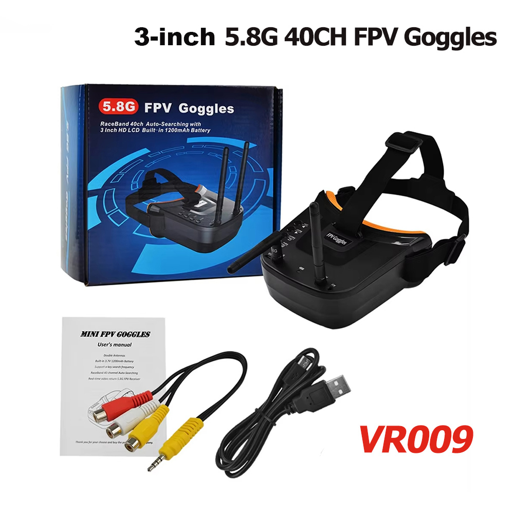 VR009 FPV Video Goggles 3Inch  - Drone Rc Leading ulasan dan harga