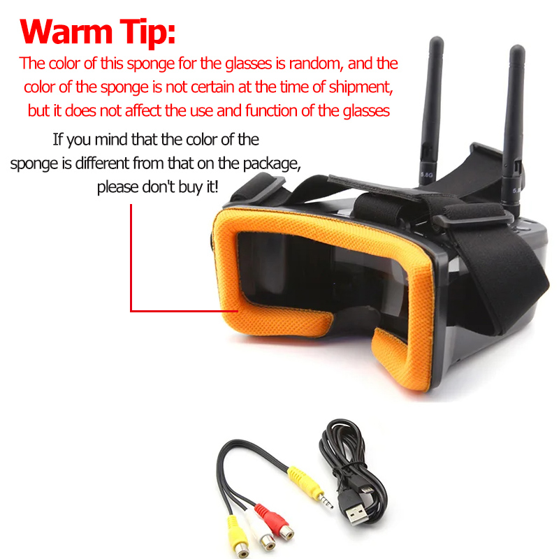 VR009 FPV Video Goggles 3Inch  - Drone Rc Leading ulasan dan harga